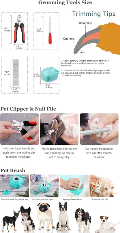 Pet Grooming Hammock, Durable Dog Hammock for Grooming, Dog Grooming Helper Cat/Dog/Pet Grooming Hammock (M(Legs Spacing: 5.9""-14.2"" / Max W: 65LB))