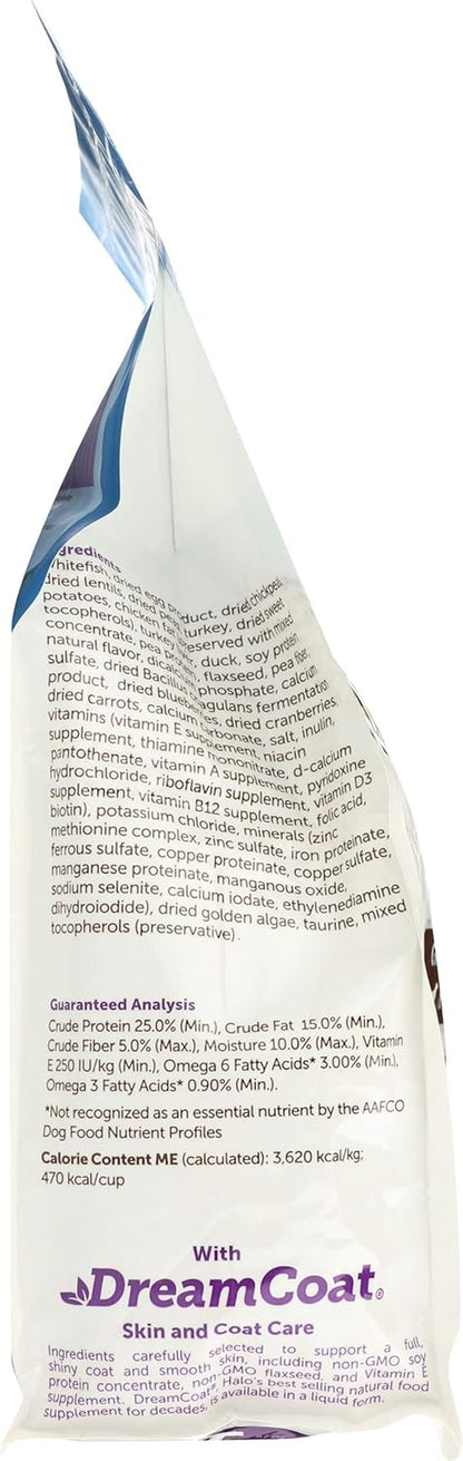 Grain Free Natural Dry Dog Food, Surf & Turf Recipe, 4-Pound Bag